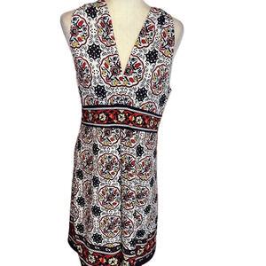 NWT Max Studio White and Black Sleeveless Sundress Floral Large